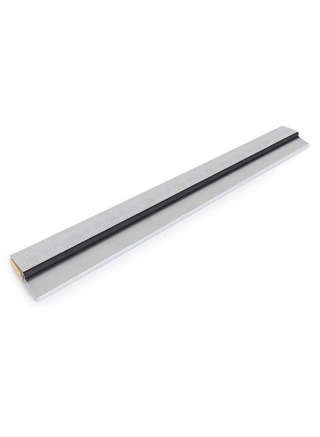Barzen Door Threshold for Exterior Door - Outswing Exterior Door Threshold Seal, Fixed Bumper Sill with Q-Lon Seal, Oak with Aluminum Top - 36 inches (Aluminum, 36") - Image 2